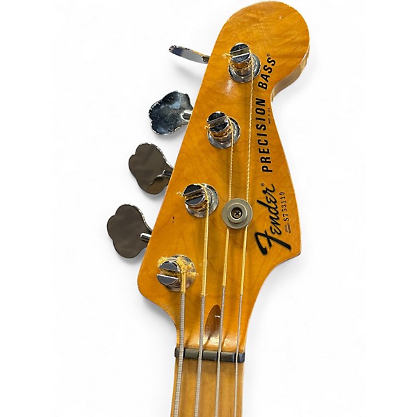 Vintage 1977 Fender Precision Bass Natural Electric Bass Guitar