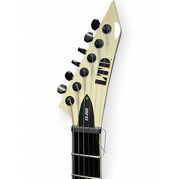 Used 2025 Esp Ltd EX200 Antique White Solid Body Electric Guitar