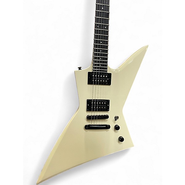 Used 2025 Esp Ltd EX200 Antique White Solid Body Electric Guitar