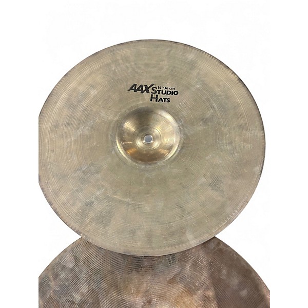 Used SABIAN 14in AAX STUDIO HI HAT PAIR Cymbal