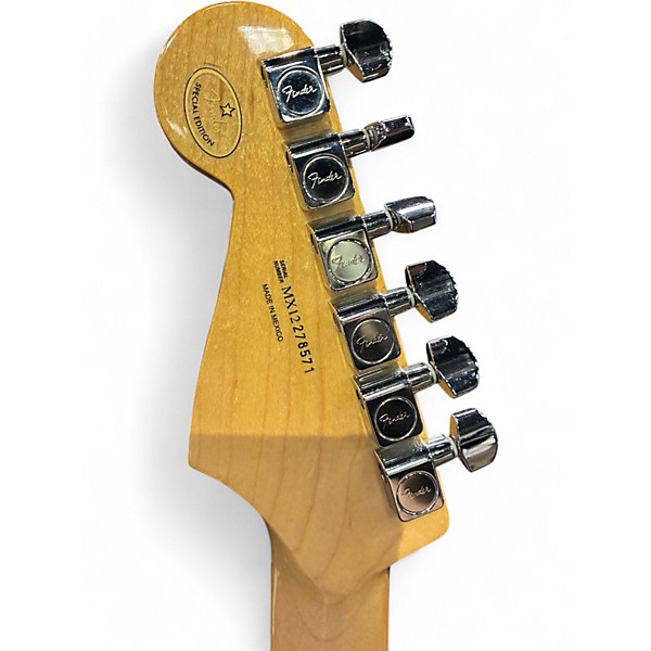 Used Fender FSR Standard Stratocaster HSS Black Solid Body Electric Guitar