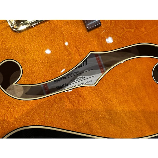 Used Gretsch Guitars G6120EC Orange Hollow Body Electric Guitar