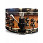 Used Mapex 14.25in Black Panther Design Lab Snare Drum Versatus Peach Burl Burst Drum