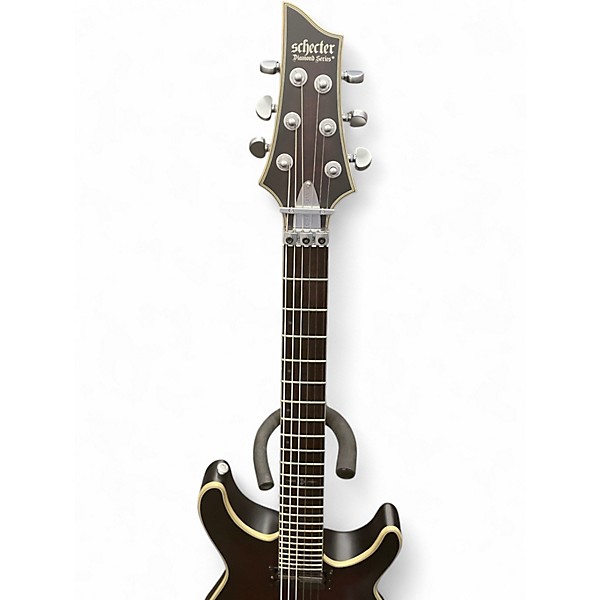 Used Schecter Guitar Research C1 FRS Platinum Crimson Red Burst Solid Body Electric Guitar