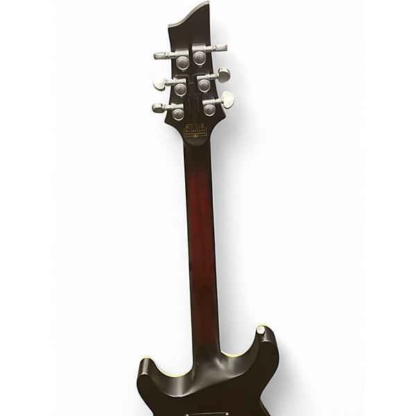 Used Schecter Guitar Research C1 FRS Platinum Crimson Red Burst Solid Body Electric Guitar