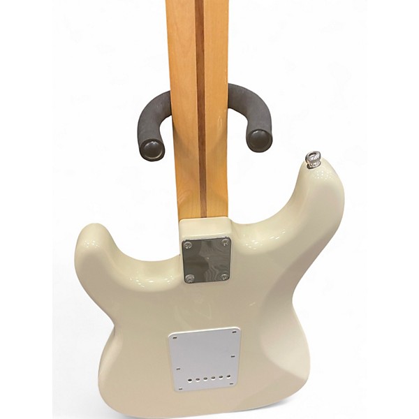 Used Fender Artist Series Jimmie Vaughan Tex-Mex Stratocaster Olympic White Solid Body Electric Guitar