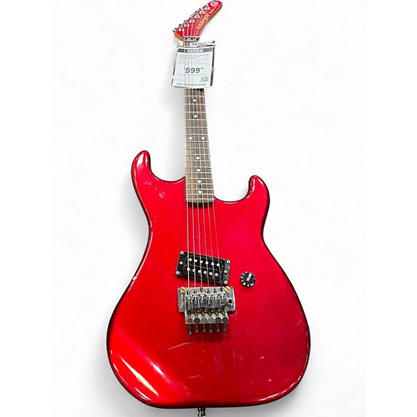 Used Kramer FOCUS W/FLOYD ROSE Red Solid Body Electric Guitar