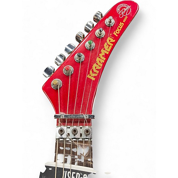 Used Kramer FOCUS W/FLOYD ROSE Red Solid Body Electric Guitar