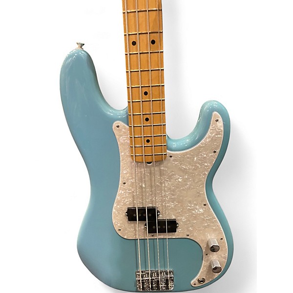 Used Fender Player II Precision Bass Aquatone Blue Electric Bass Guitar