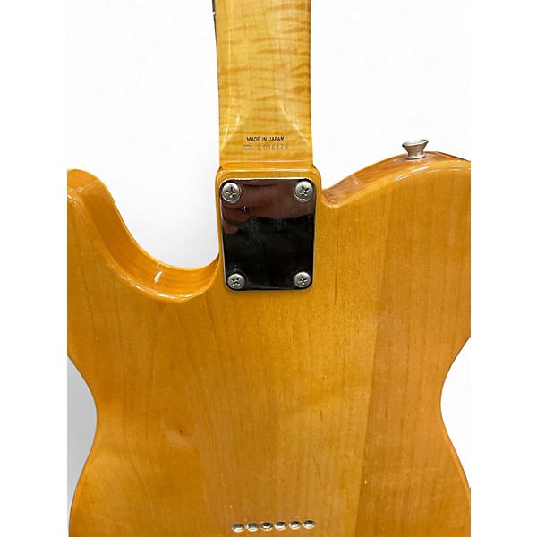 Used Fender foto flame telecaster Natural Solid Body Electric Guitar