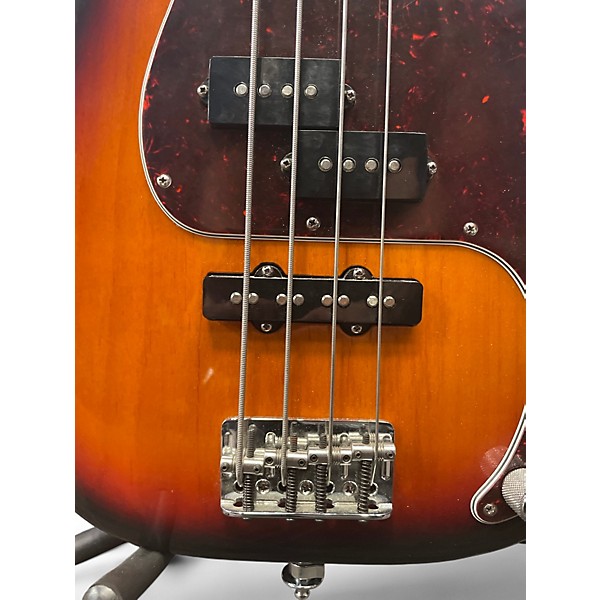 Used 1999 Fender American Standard PJ Bass 2 Color Sunburst Electric Bass Guitar