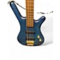 Used 2003 Warwick Pro Series Standard Corvette 4 String Trans Blue Electric Bass Guitar