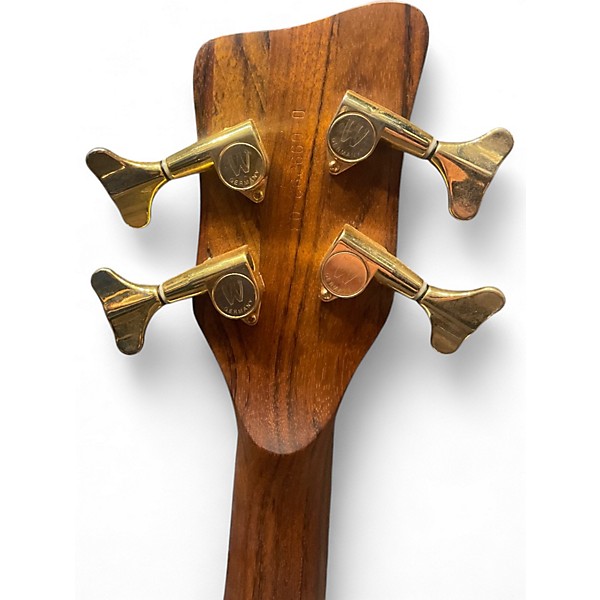 Used 2003 Warwick Pro Series Standard Corvette 4 String Trans Blue Electric Bass Guitar