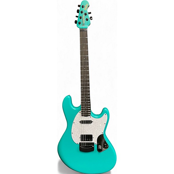 Used Ernie Ball Music Man Ryan "Fluff" Bruce Siganture Seafoam Green Solid Body Electric Guitar