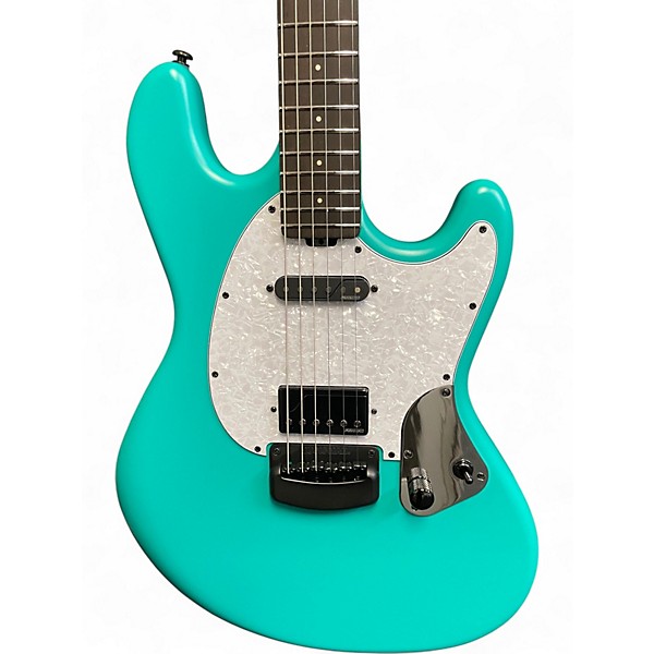 Used Ernie Ball Music Man Ryan "Fluff" Bruce Siganture Seafoam Green Solid Body Electric Guitar