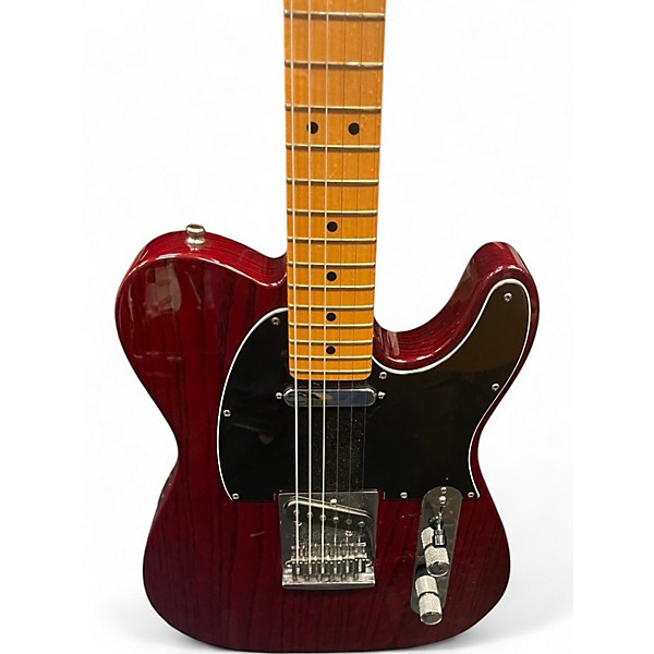 Used Fender Custom Classic Telecaster Crimson Red Trans Solid Body Electric Guitar