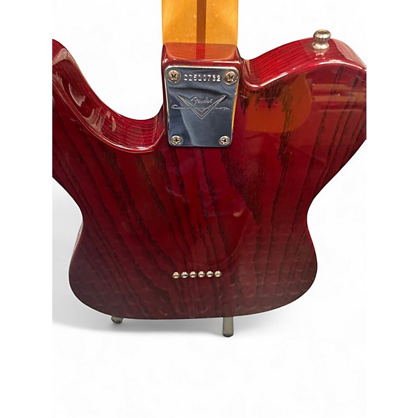 Used Fender Custom Classic Telecaster Crimson Red Trans Solid Body Electric Guitar