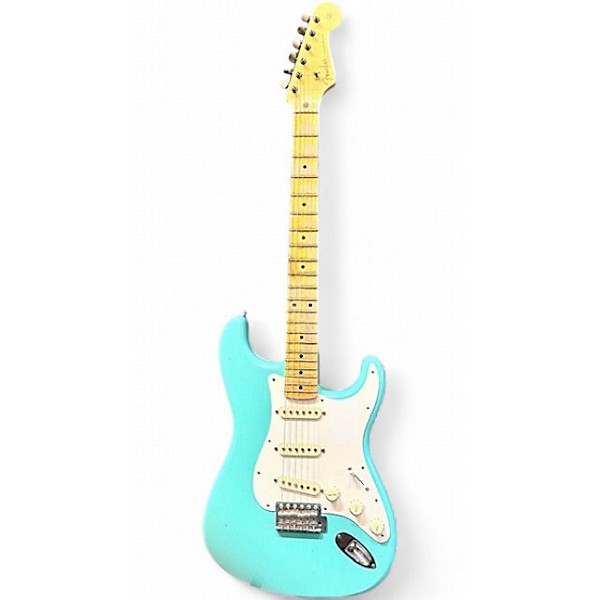 Used 2021 Fender 1955 Relic Stratocaster Seafoam Green Solid Body Electric Guitar