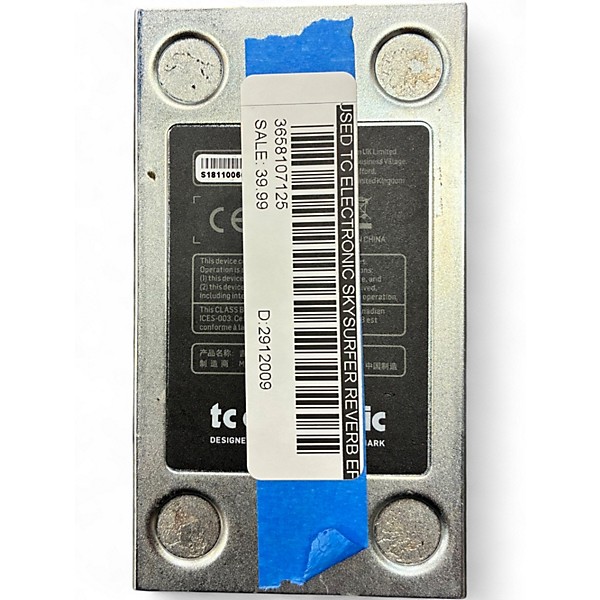 Used TC Electronic Skysurfer Reverb Effect Pedal