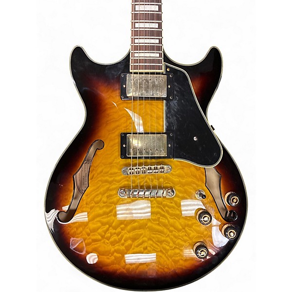 Used Ibanez AM93 Artcore 3 Color Sunburst Hollow Body Electric Guitar