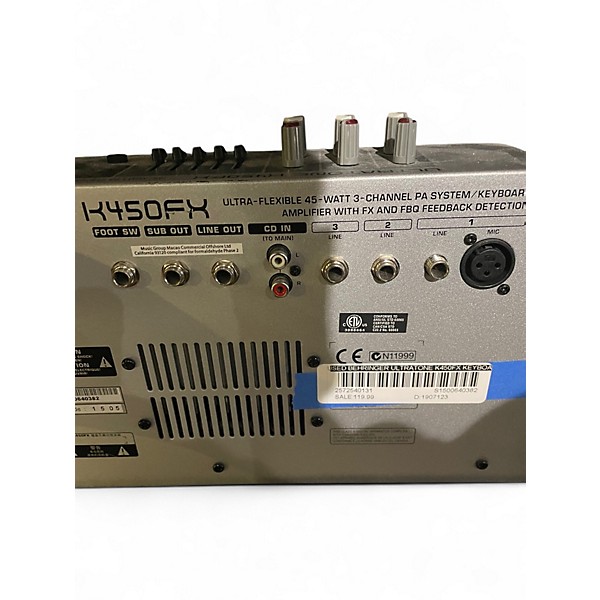 Used Behringer ULTRATONE K450FX Keyboard Amp