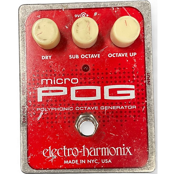 Used Electro-Harmonix Micro Pog Polyphonic Octave Generator Effect Pedal