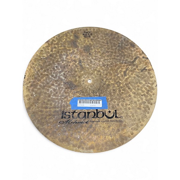 Used Istanbul Mehmet 18in TURK FLAT RIDE SIZZLE Cymbal