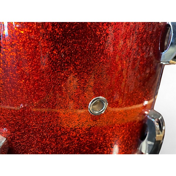 Used Pearl 5 Piece Vision Metallic Orange Drum Kit