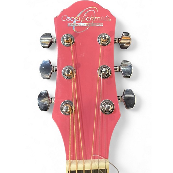 Used Oscar Schmidt OG1P-A PINK Acoustic Guitar