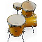 Used Ludwig 5 Piece element evolution gold sparkle Drum Kit