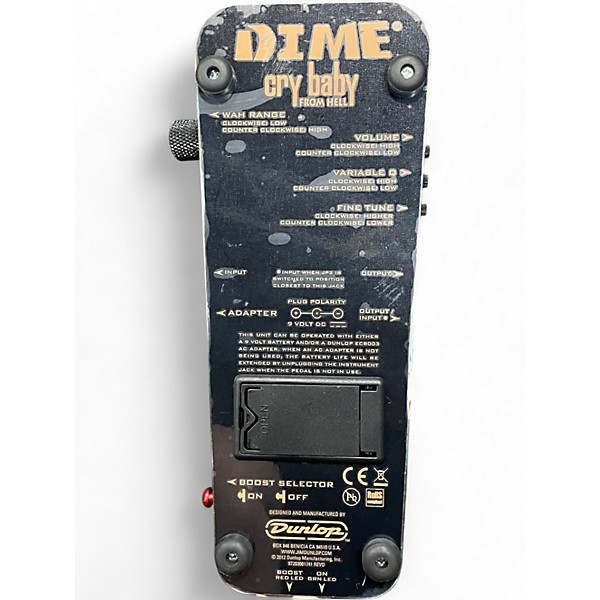 Used Dunlop Dime Cry Baby From hell Effect Pedal