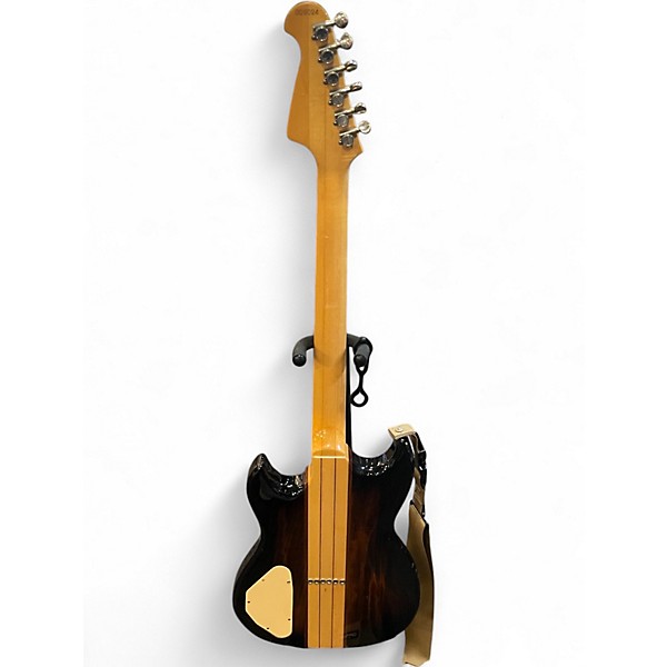 Vintage 1980s Aria TS-400 BLACK AND BROWN Solid Body Electric Guitar