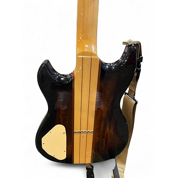 Vintage 1980s Aria TS-400 BLACK AND BROWN Solid Body Electric Guitar