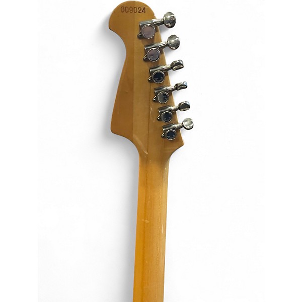 Vintage 1980s Aria TS-400 BLACK AND BROWN Solid Body Electric Guitar