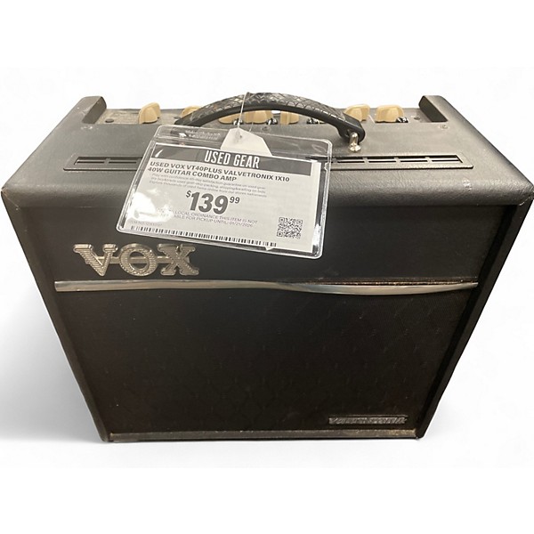 Used VOX VT40Plus Valvetronix 1x10 40W Guitar Combo Amp
