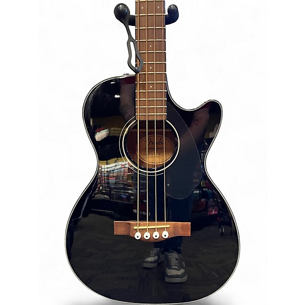 Used Fender CB60SCE Black Acoustic Bass Guitar