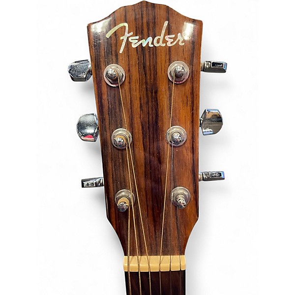 Used Fender CF140SCE Folk Natural Acoustic Electric Guitar