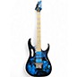 Used 2015 Ibanez JEM77P Steve Via Signature Blue Floral Pattern Solid Body Electric Guitar thumbnail