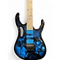 Used 2015 Ibanez JEM77P Steve Via Signature Blue Floral Pattern Solid Body Electric Guitar