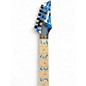 Used 2015 Ibanez JEM77P Steve Via Signature Blue Floral Pattern Solid Body Electric Guitar