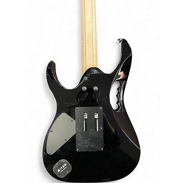 Used 2015 Ibanez JEM77P Steve Via Signature Blue Floral Pattern Solid Body Electric Guitar