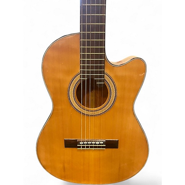 Used Aria CET60 Natural Classical Acoustic Electric Guitar