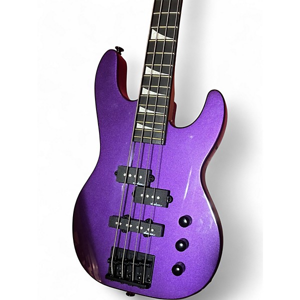 Used Jackson Minion JSIX Electric Bass Purple Electric Bass Guitar