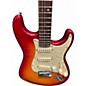 Used Fender American Deluxe Ash Stratocaster Aged Cherry Sunburst Solid Body Electric Guitar