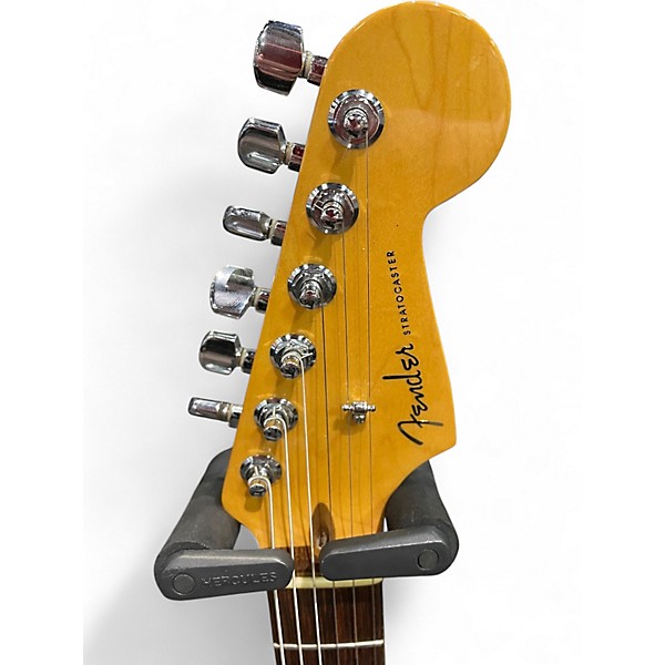 Used Fender American Deluxe Ash Stratocaster Aged Cherry Sunburst Solid Body Electric Guitar