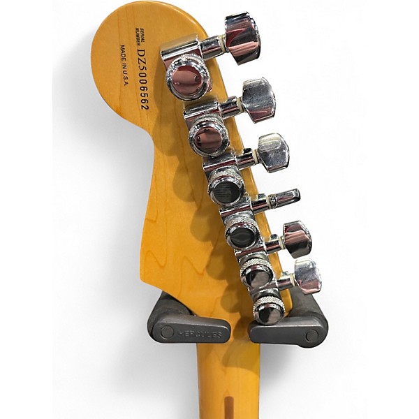 Used Fender American Deluxe Ash Stratocaster Aged Cherry Sunburst Solid Body Electric Guitar