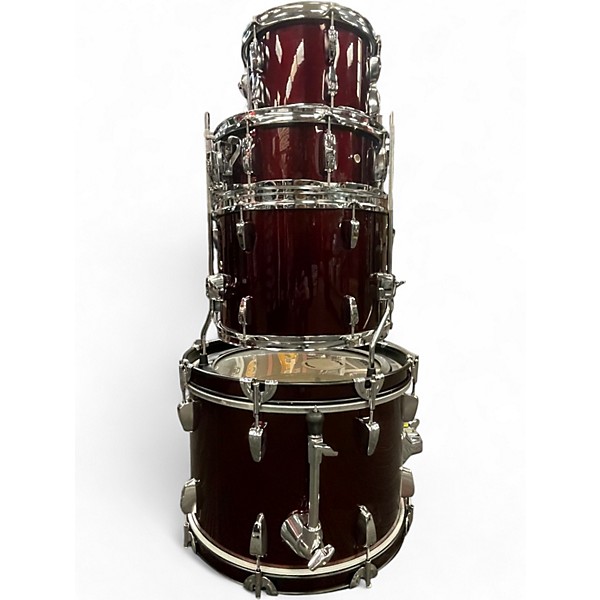 Used Pearl 4 Piece ROADSHOW Candy Apple Red Drum Kit