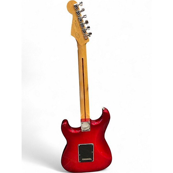 Used Fender FSR Standard Stratocaster HSS Candy Red Burst Solid Body Electric Guitar