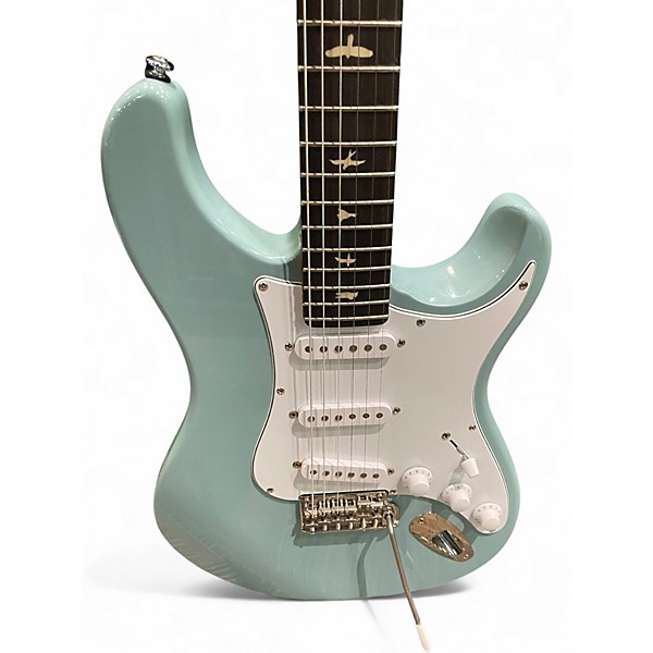 Used PRS SE Silver Sky STONE BLUE Solid Body Electric Guitar
