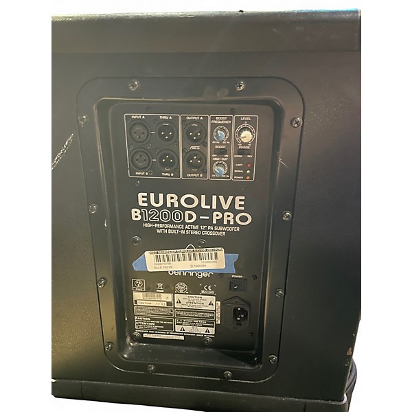 Used Behringer Eurolive B1200D Pro Powered Subwoofer